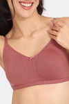 Zivame Everyday Double Layered Non Wired 3/4th Coverage T-Shirt Bra - Faded Rose — thumbnail 4